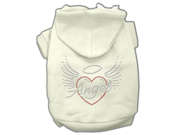Angel Heart Rhinestone Hoodies Cream XL 16