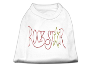 RockStar Rhinestone Shirts White L 14