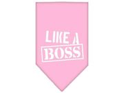 Like a Boss Screen Print Bandana Light Pink Small