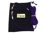 Leashinabag Lightweight 15 Ft. 1 4 Purple Pet Tie Out with Handle Loop. For Dogs up to 70 Pounds. 100% USA Made.