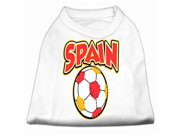 Spain Soccer Screen Print Shirt White 4x 22