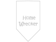 Home Wrecker Rhinestone Bandana White Large