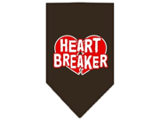 Heart Breaker Screen Print Bandana Cocoa Small