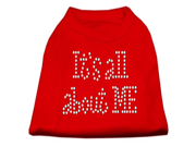 Its All About Me Rhinestone Shirts Red XL 16