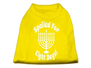 Spoiled for 8 Days Screenprint Dog Shirt Yellow XS 8