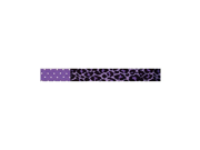 Yellow Dog Design Uptown Lead 3 4 Inch Purple Leopard on Purple Polka