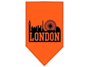 London Skyline Screen Print Bandana Orange Large