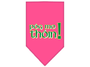Pog Mo Thoin Screen Print Bandana Bright Pink Large