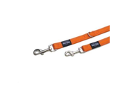 Rogz Utility Fanbelt Orange multi purpose dog leash 5 3 ft Large