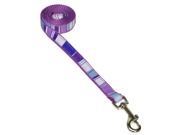 Sassy Dog Wear 4 Feet Purple Multi Stripe Dog Leash X Small