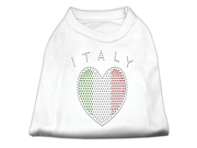 Italy Rhinestone Shirts White XXL 18