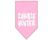 Zombie Hunter Screen Print Bandana Light Pink Small