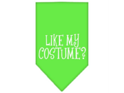 Like my costume? Screen Print Bandana Lime Green Small