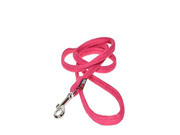 Dogline Soft and Padded Comfort Microfiber Round Leash for Dogs W 1 4 L 4ft Pink