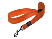 Rogz Utility Large 3 4 Fanbelt Fixed 6 Long Reflective Dog Leash Orange