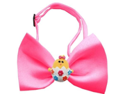 Easter Chick Chipper Hot Pink Bow Tie