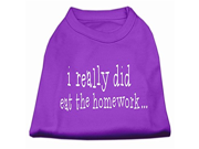 I really did eat the Homework Screen Print Shirt Purple S 10