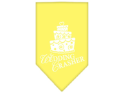 Wedding Crasher Screen Print Bandana Yellow Large