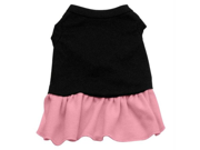 Plain Dress Black with Pink Med 12