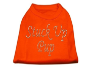 Stuck Up Pup Rhinestone Shirts Orange Sm 10