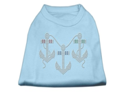 Rhinestone Anchors Shirts Baby Blue XL 16