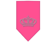 Crown Rhinestone Bandana Bright Pink Large