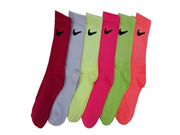Nike Multi Color Toddler Girls Socks Size 6 7 US Shoe Size 13C 3Y