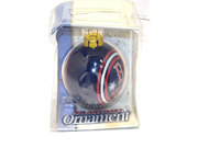 Officially licensed MLB Boston Red Sox Glitter Logo Glass Ball Ornament