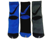 Nike Boys Big Swoosh Crew Socks 3 Pair 9C 13C