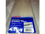 50 Pcs 24 Natural Heavy Duty Cable Ties 175 Lbs. tensile