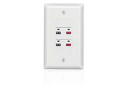4 Terminal In Wall Stereo Speaker Wall Plate