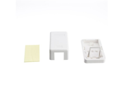 CableWholesale Single Blank Surface Mount Box for Keystone White 300 314SE