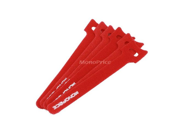 Hook Loop Fastening Cable Ties 6inch 50pcs Pack Red [Electronics]