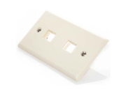 CableRack Dual Port Wall Plate for Keystone Jack