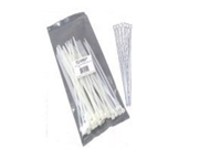 100Pk 7.75In Reusable Cable Ties White
