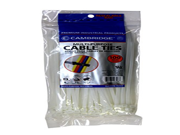 Cambridge 100pcs 8 75 Lbs Tensile Strength Standard Duty Nylon Cable Ties Natural