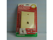 Flush Wall Plate for Telephones Answering Machines and Fax Machines Ivory