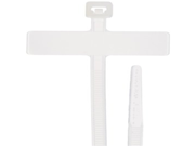 4 in Vertical Style Identification Cable Ties 18 lb Tensile Strength 100 Count