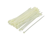 uxcell Nylon Self Locking Cable Ties Fastener 5mmx193mm White 100 PCS
