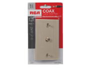 Ivory Coax Wall Plate 2pack