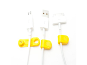 MOS Magnetic Cable Tie 3 pack Yellow Replacements for use with MOS organizer