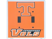 Dixie LS 12002 University of Tennessee Volunteers Big Orange Metal Novelty Double Light Switch Cover Plate