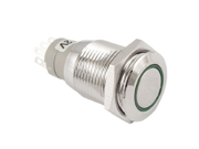 uxcell® DC 12V Green LED 16mm Stainless Steel Momentary Pushbutton Switch