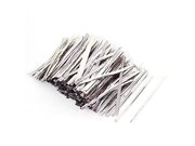 uxcell Candy Bags Packaging Twist Cable Tie 8cm Length 1600 Pcs Silver Tone