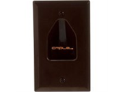 Cmple Wall Plate 1 Gang Recessed Low Voltage Cable Brown