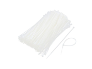 Nylon Network Cable Wrap Zip Tie Cord Strap 4mmx180mm 500 Pcs White