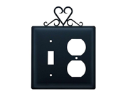 Village Wrought Iron ESO 51 Switch Outlet Cover Heart