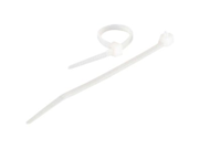 C2G Cables To Go 43034 7.5 Inch White Cable Ties 100 Pack