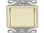 Cooper Wiring Devices C7511A SP L 15 Amp 120 Volt Standard Grade Single Pole Metal Strap Decorator Lighted Switch Almond