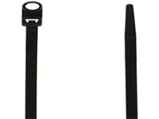 Morris 20336 UV Mounting Nylon Cable Tie with 50 Pound Tensile Strength 8 Inch Length Black 100 Pack